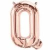 Not Specified Letters, Number & KITS - AIR FILLED Small Letter Balloon Q - 41cm Rose Gold - Air Filled Only