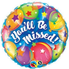 Not Specified You'll Be Missed Balloon / Bouquet Send Balloons