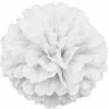 Metero Tissue Paper Puff Ball | White | 40cm