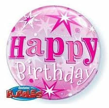 Not Specified Send Balloons Happy Birthday Pink - Bubble