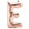 Not Specified Small Letter Balloon E - 41cm Rose Gold - Air Filled Only
