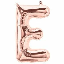 Not Specified Small Letter Balloon E - 41cm Rose Gold - Air Filled Only