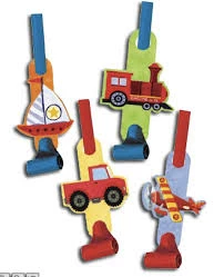 Party Planet Planes & Trains Blowouts Pk8