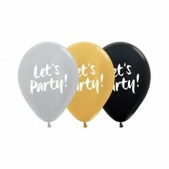 Not Specified Printed Balloons Lets Party Balloons Assorted - Singles Or Packs - Helium Filled Or Flat