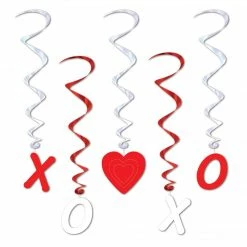Balloon Agencies Valentine Whirls 5pk Valentines Day