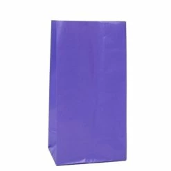 Metero Party Bags | Paper | Purple | 12pk Loot Bags / Treat Boxes