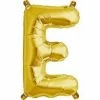 Not Specified Small Letter Balloon E - 41cm Gold - Air Filled Only