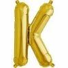 Not Specified Small Letter Balloon K - 41cm Gold - Air Filled Only Letters, Number & KITS - AIR FILLED