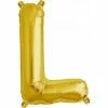 Not Specified Small Letter Balloon L - 41cm Gold - Air Filled Only Letters, Number & KITS - AIR FILLED