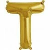 Not Specified Small Letter Balloon T - 41cm Gold - Air Filled Only