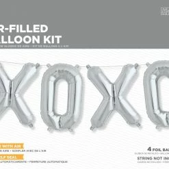 Not Specified XOXO Foil Balloon Kit - Air Fill Only - A Letters, Number & KITS - AIR FILLED
