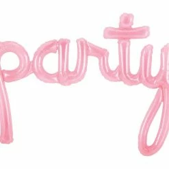 Haydens Party Balloon Script - Pink - Air Fill Only