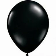 Not Specified Latex Balloons - 11" (28cm) Black Balloons Standard/Matte ~ Singles ~ Pack ~ Helium Filled ~ Flat