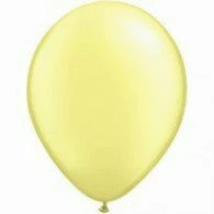 Not Specified Pastel Yellow Balloons Pearl ~ Singles ~ Pack ~ Helium Filled ~ Flat