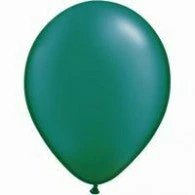 Not Specified Emerald Green Balloons Pearl ~ Singles ~ Pack ~ Helium Filled ~ Flat Latex Balloons - 11" (28cm)