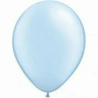 Not Specified Light Blue Balloons Pearl ~ Singles ~ Pack ~ Helium Filled ~ Flat Latex Balloons - 11" (28cm)