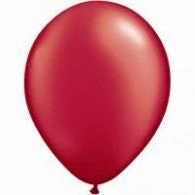 Not Specified Red Balloon/Ruby Pearl ~ Singles ~ Pack ~ Helium Filled ~ Flat Latex Balloons - 11" (28cm)
