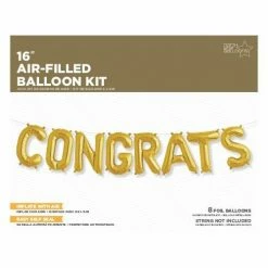 Not Specified CONGRATS Foil Balloon Kit - Air Fill Only A