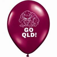 Not Specified State Of Origin QLD Balloon - Singles Or Packs - Helium Filled Or Flat