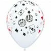 Not Specified Casino Cards & Dice Balloons - Singles Or Packs - Helium Filled Or Flat Printed Balloons