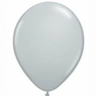 Not Specified Grey Balloons Matte ~ Singles ~ Pack ~ Helium Filled ~ Flat