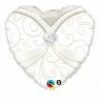 Not Specified Heart Shape Wedding Gown Foil Balloon