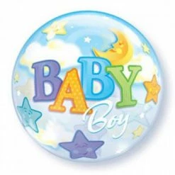 Not Specified Baby Boy Balloon - Bubble Star & Moon
