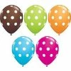 Not Specified Printed Balloons Polka Dot Balloons Assorted - Singles Or Packs - Helium Filled Or Flat A7431