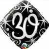 Not Specified 30th Bithday Balloon - Silver & Black
