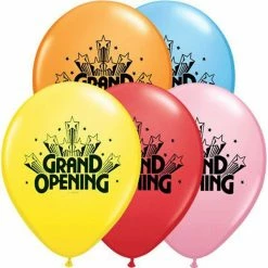 Not Specified Grand Opening Balloons Assorted - Singles Or Packs - Helium Filled Or Flat Printed Balloons