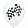 Not Specified Racing Flag Balloons - Singles Or Packs - Helium Filled Or Flat Printed Balloons