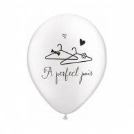Not Specified A Perfect Pair Balloons - Singles Or Packs - Helium Filled Or Flat Printed Balloons