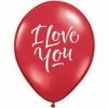 Not Specified Printed Balloons I Love You Balloons Red - Singles Or Packs - Helium Filled Or Flat