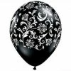 Not Specified Damask Balloons Black - Singles Or Packs - Helium Filled Or Flat