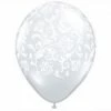 Not Specified Damask Balloons Clear - Singles Or Packs - Helium Filled Or Flat