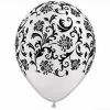 Not Specified Printed Balloons Damask Balloons White - Singles Or Packs - Helium Filled Or Flat