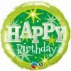 Not Specified Happy Birthday Balloon Green Sparkle
