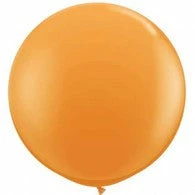 Not Specified Latex Balloons - 35" (90cm) Round Orange Balloon 90cm