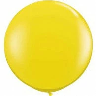 Not Specified Round Yellow Balloon 90cm