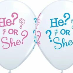 Not Specified Gender Reveal Balloons - Singles Or Packs - Helium Filled Or Flat