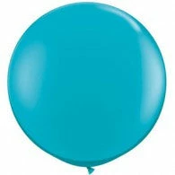 Not Specified Latex Balloons - 35" (90cm) Round Teal Balloon 90cm