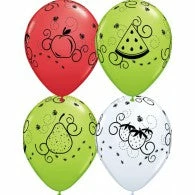 Not Specified Fruit Balloons - Single Or Pack - Helium Filled Or Flat Printed Balloons