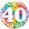 Not Specified Send Balloons 40th Birthday Balloon - Confetti