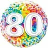 Not Specified Send Balloons 80th Birthday Balloon - Confetti