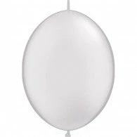 Not Specified Linking Balloons Quick Link Pearl White Latex Balloon Pack Of 10