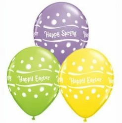 Not Specified Happy Easter Balloons Assorted - Singles Or Packs - Helium Filled Or Flat
