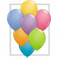 Not Specified Latex Balloons - 11" (28cm) Contemporary Assorted Balloons Matte ~ Singles ~ Pack ~ Helium Filled ~ Flat