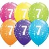 Not Specified 7th Birthday Balloons Assorted - Single Or Pack - Helium Filled - Flat