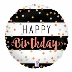 Not Specified Send Balloons Rose Gold Happy Birthday Balloon / Bouquet