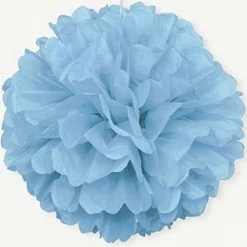 Metero Tissue Paper Puff Ball | Light Blue | 40cm Puff Ball Hanging Decorations